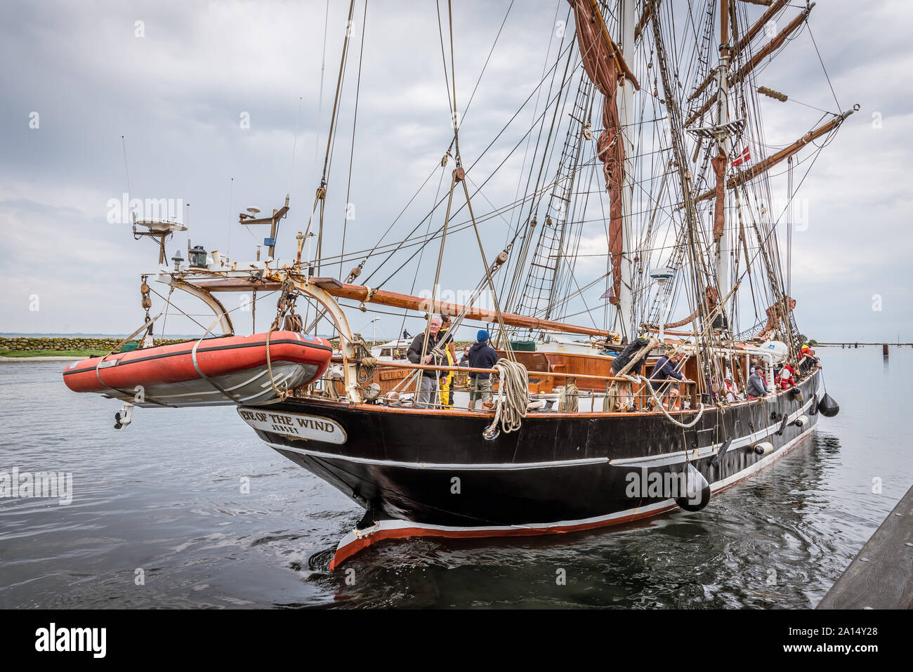 Le navire français l'œil du vent à quai dans AErøskøbing, Danemark, le 13 juillet 2019 Banque D'Images
