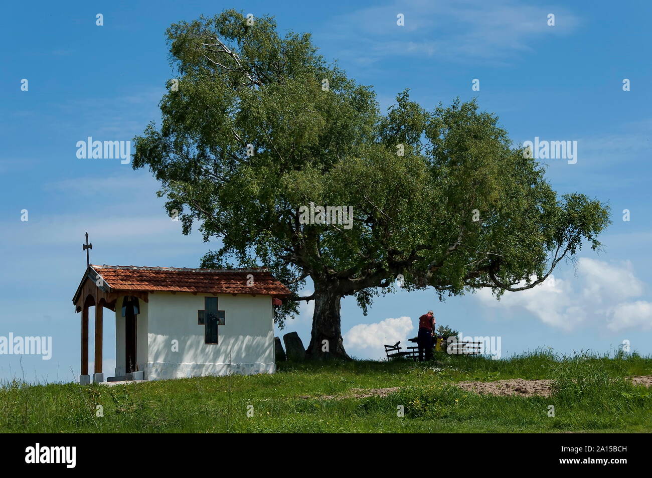 Le christianisme chapelle saint Kiprian à Plana Mountain Bulgarie Banque D'Images