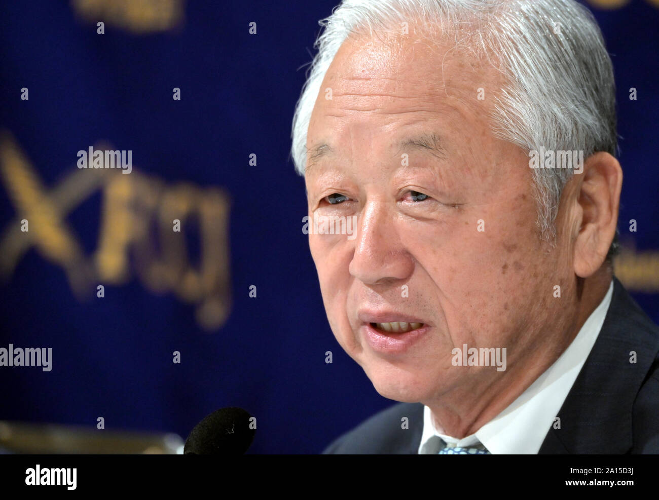 Le mardi. Sep 24, 2019. Le 24 septembre, Tokyo, Japon - Keun If Yuh, président de la direction centrale, l'Union européenne résidents coréens au Japon, prend la parole à l'Club des correspondants étrangers du Japon à Tokyo, le Japon actuel- les relations de la Corée du Sud mardi, 24 Septembre, 2019. Credit : Natsuki Sakai/AFLO/Alamy Live News Banque D'Images