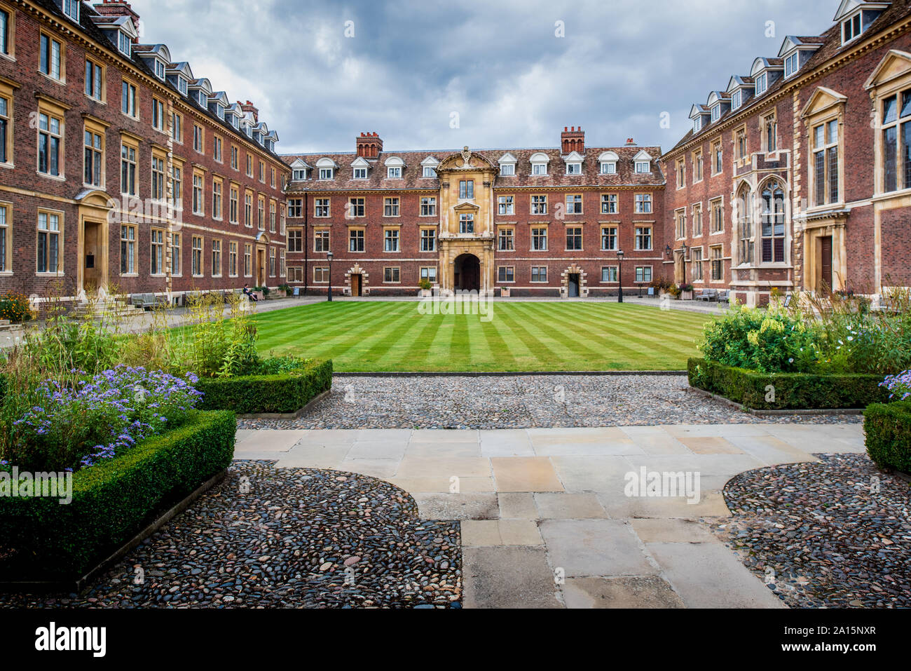 St Catherine's College, Cambridge, aka Katz une partie de l'Université de Cambridge. Fondée 1473 comme Katharine Hall, elle a adopté son nom actuel en 1860. Banque D'Images