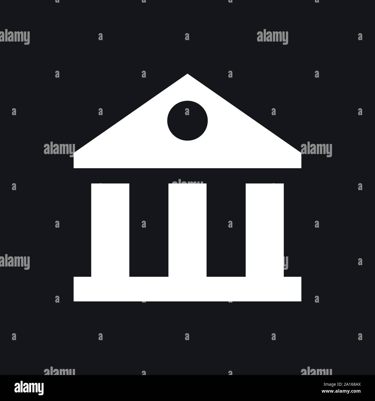 L'icône de banque modèle. Icône vecteur, symbole Illustration de Vecteur