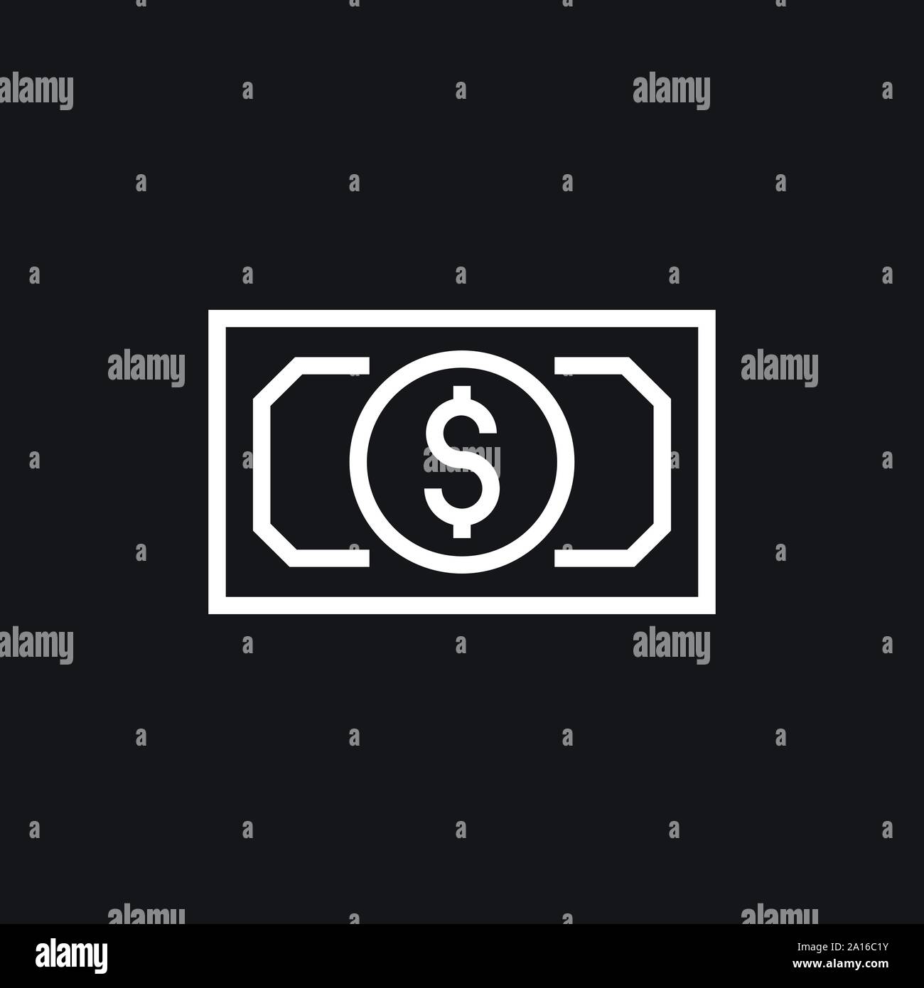 Icône vecteur billets. L'illustration est un style iconique télévision Illustration de Vecteur