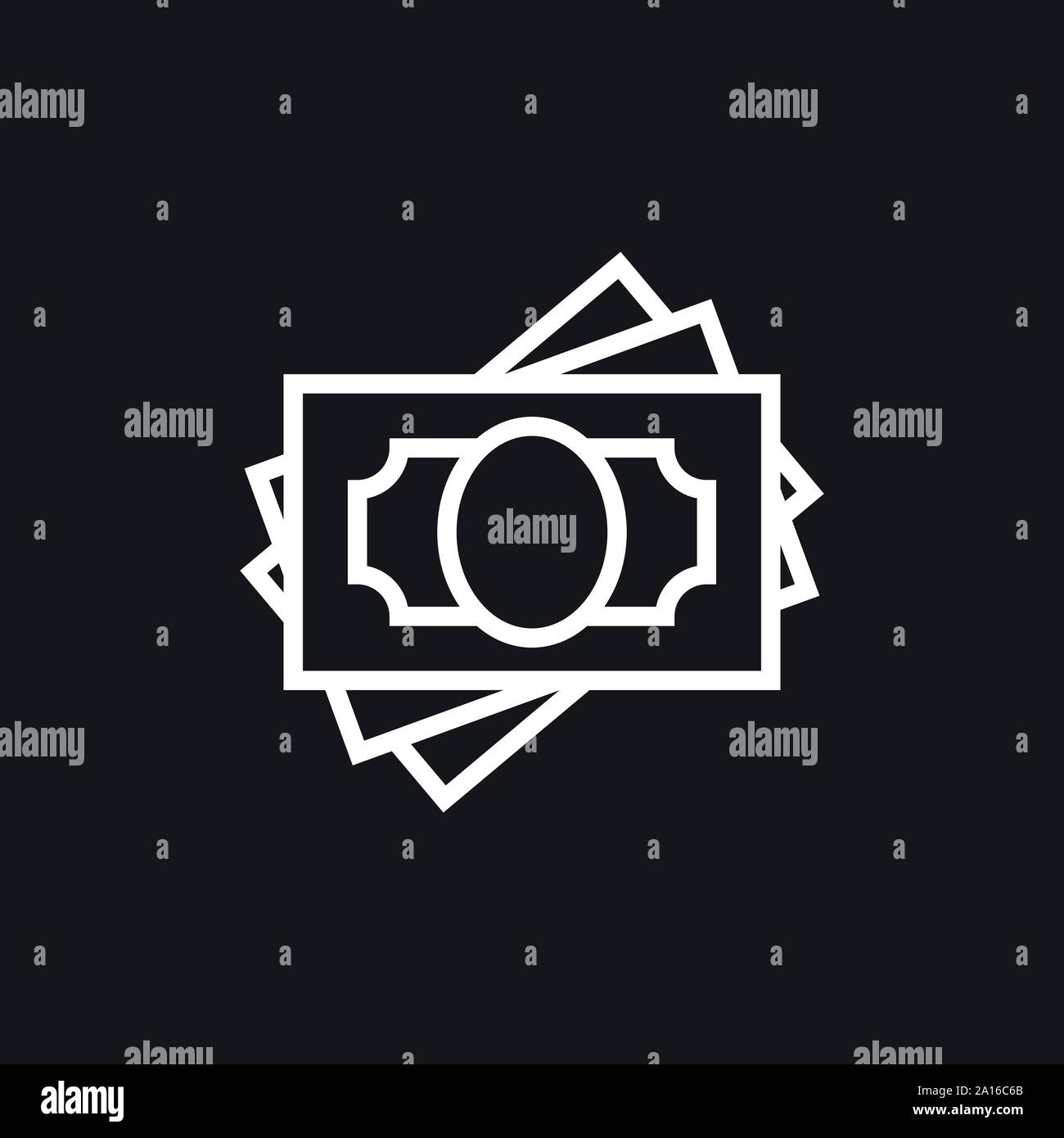 Icône vecteur billets. L'illustration est un style iconique télévision Illustration de Vecteur