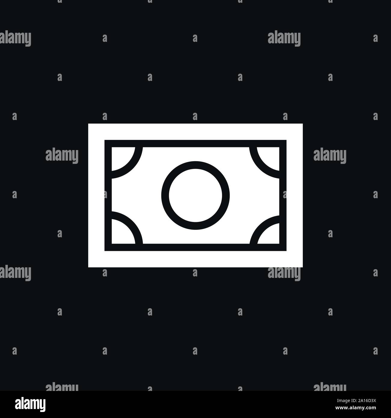 Icône vecteur billets. L'illustration est un style iconique télévision Illustration de Vecteur