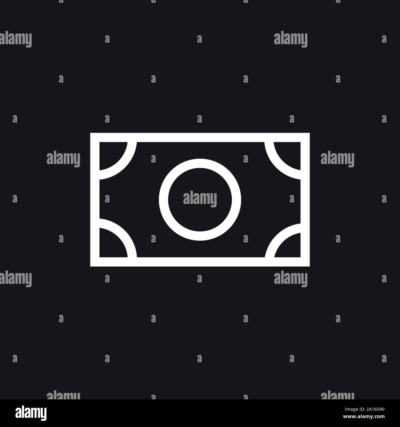 Icône vecteur billets. L'illustration est un style iconique télévision Illustration de Vecteur