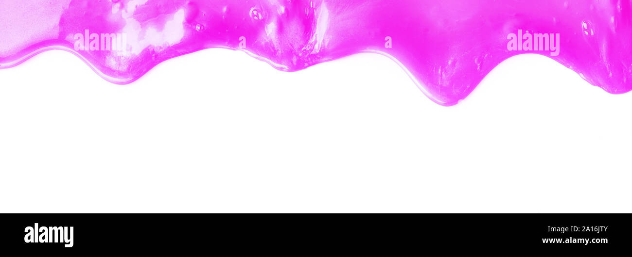 Châssis avec neon purple substance coulant Banque D'Images