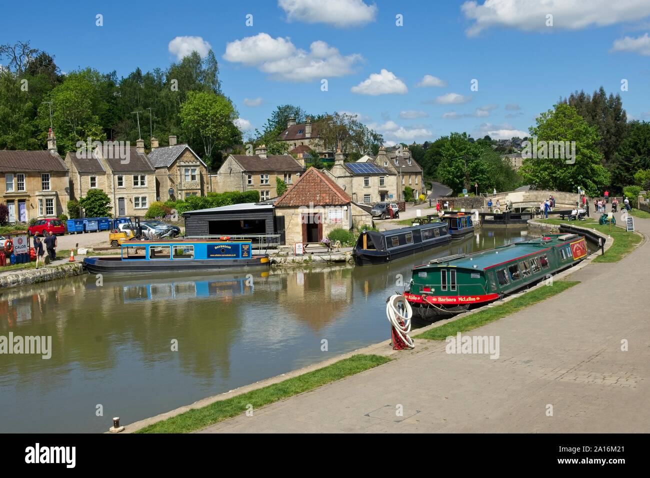 Le quai Bradford on Avon Banque D'Images