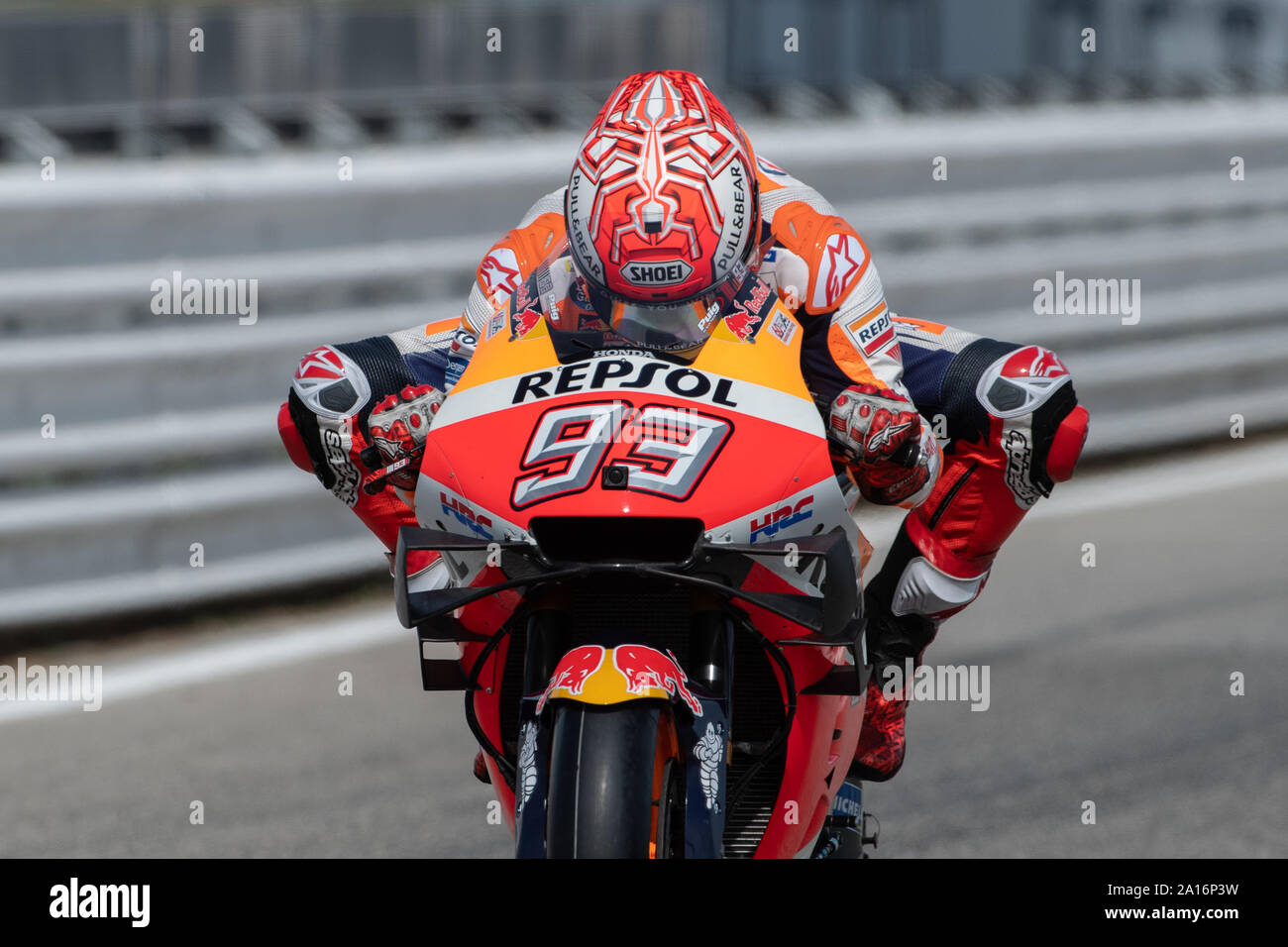 Marc Marquez, coureur espagnol et Champion du Monde MotoGP avec le numéro  93 pour Repsol Honda Team (photo de Lorenzo di Cola / Pacific Press Photo  Stock - Alamy