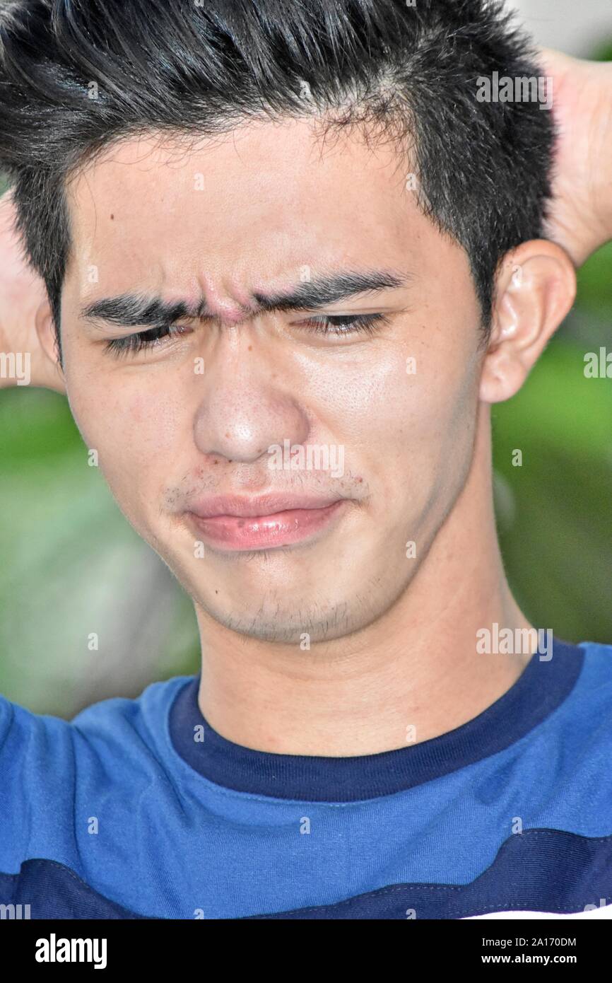 Une minorité a souligné personne mâle Banque D'Images