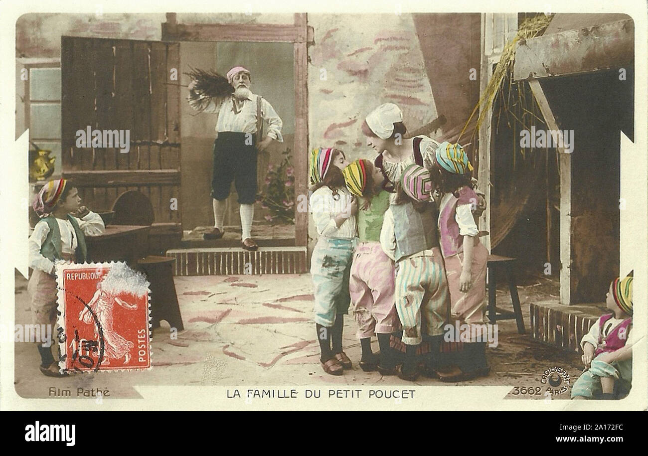 Le Petit Poucet (Pathé Frères, 1905). - Affiche promotionnelle - Silent Movie Era Banque D'Images