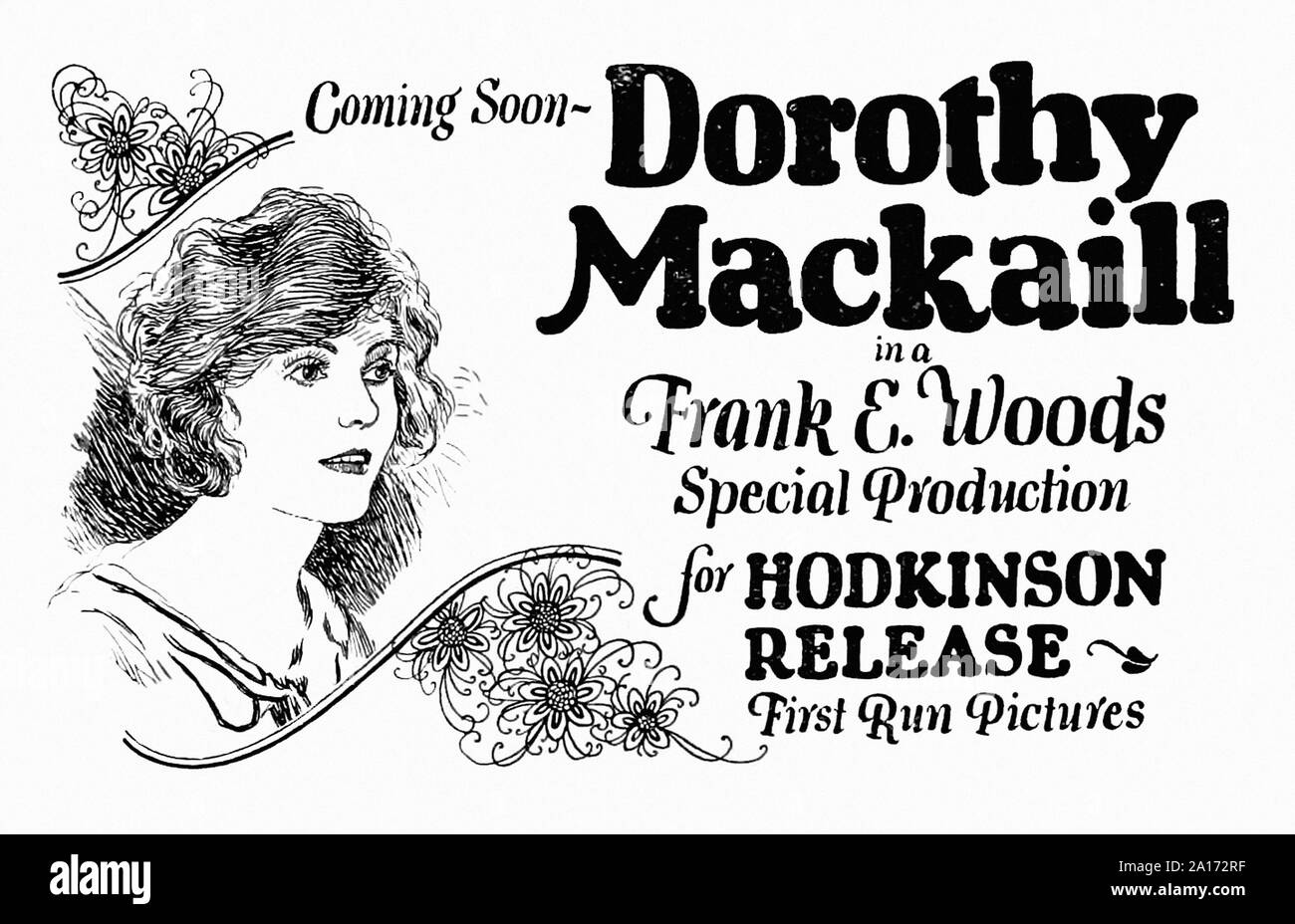 Dorothy Mackaill - Affiche promotionnelle - Silent Movie Era Banque D'Images