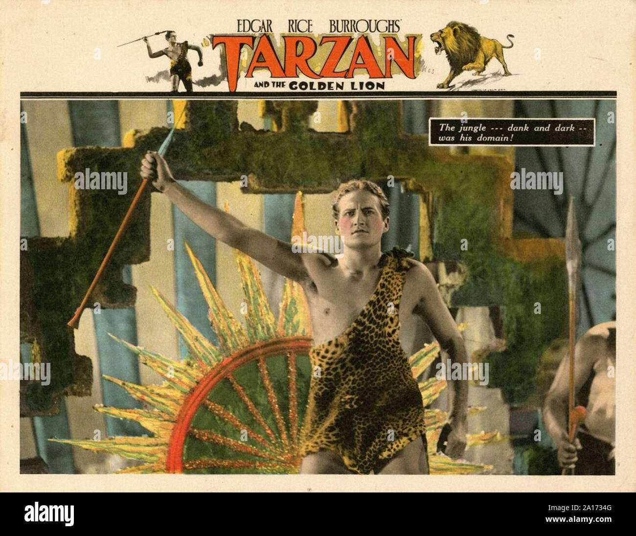 Tarzan et le Lion d'Or - Affiche promotionnelle - Silent Movie Era Banque D'Images