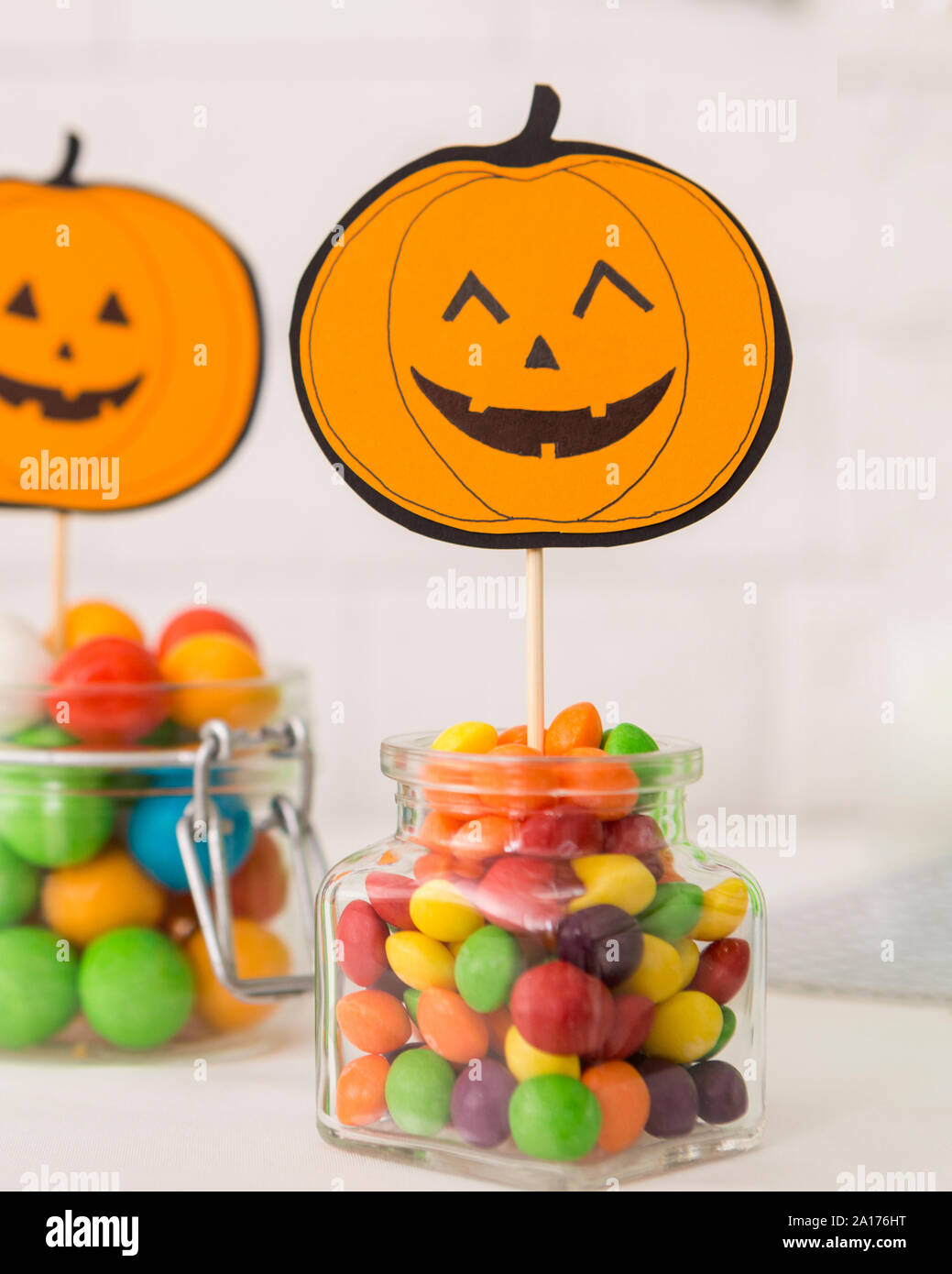 Savoureuse couleur bonbons pour Halloween party Banque D'Images