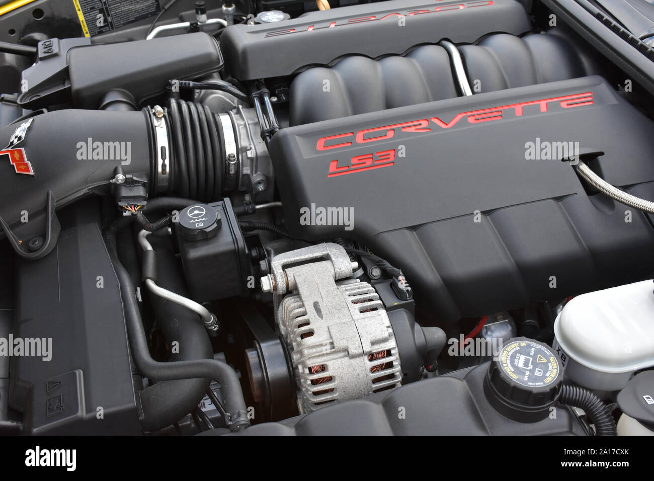Une Corvette LS3 Moteur Photo Stock - Alamy