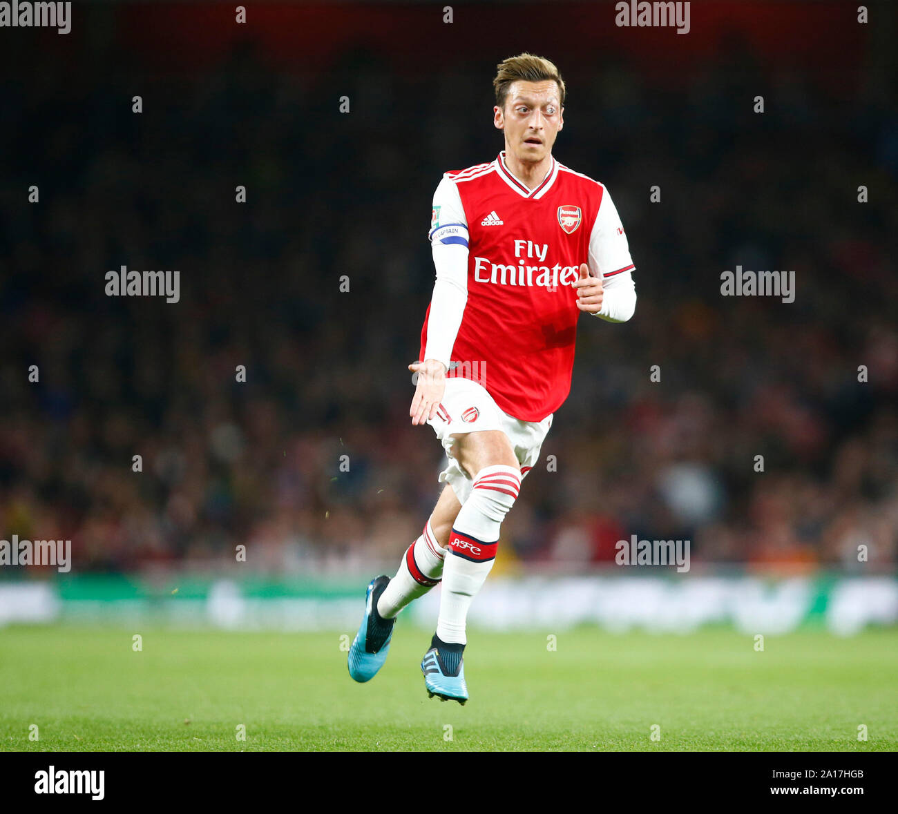 Londres, Royaume-Uni. Sep 24, 2019. Londres, Royaume-Uni, le 24 septembre au cours de l'arsenal de Mesui Ozil Carabao Cup troisième ronde entre Arsenal et Nottingham Forest au Emirates stadium, Londres, Angleterre le 24 septembre 2019. Action Crédit : Foto Sport/Alamy Live News Banque D'Images