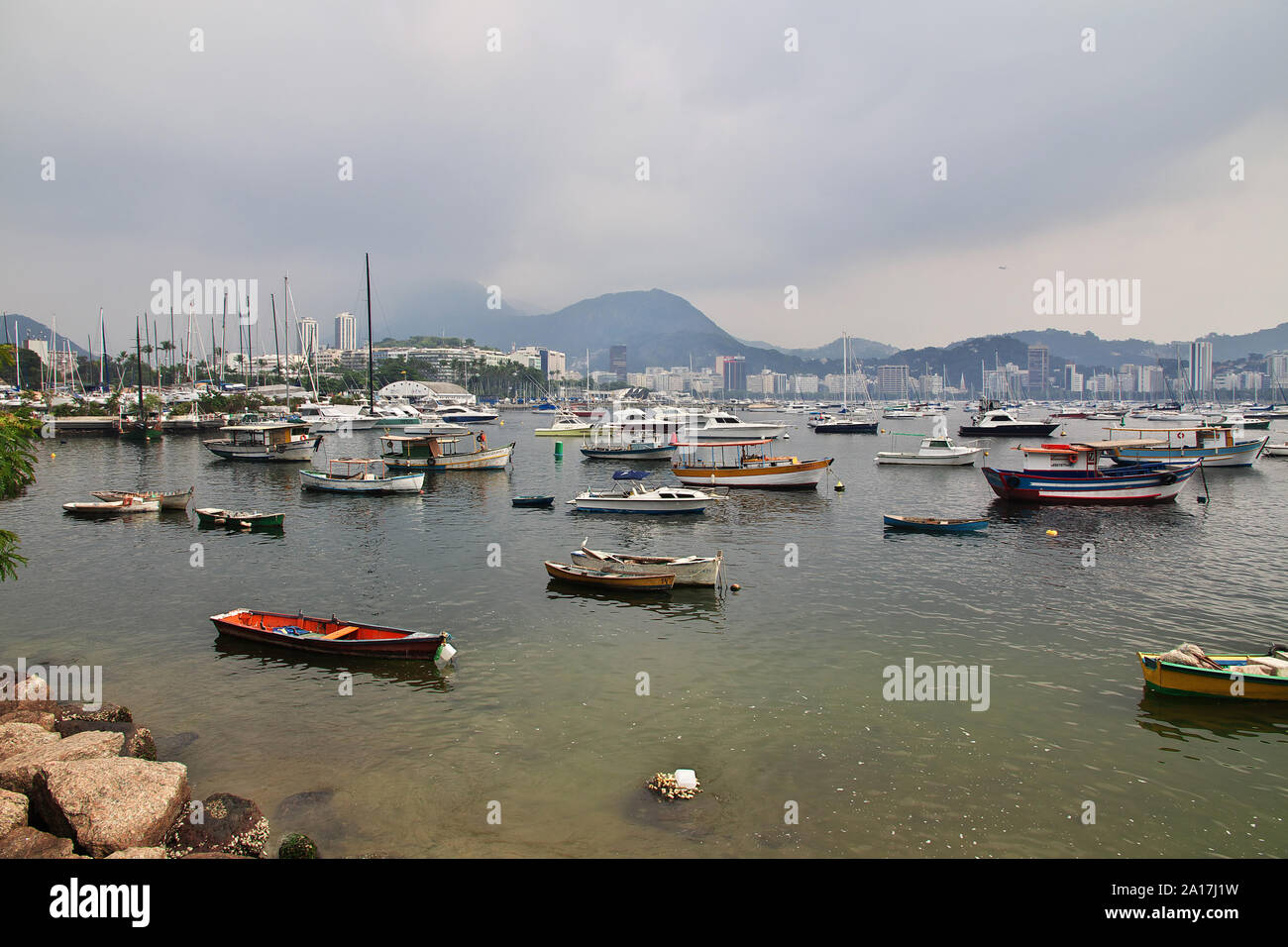 Rio de Janeiro / Brésil - 08 mai 2016 : Le port de plaisance à Rio de Janeiro, Brésil Banque D'Images