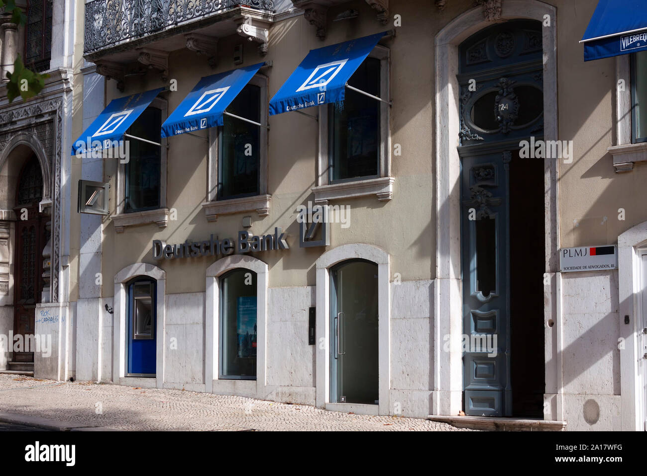 Deutsche Bank à Lisbonne, Portugal Banque D'Images