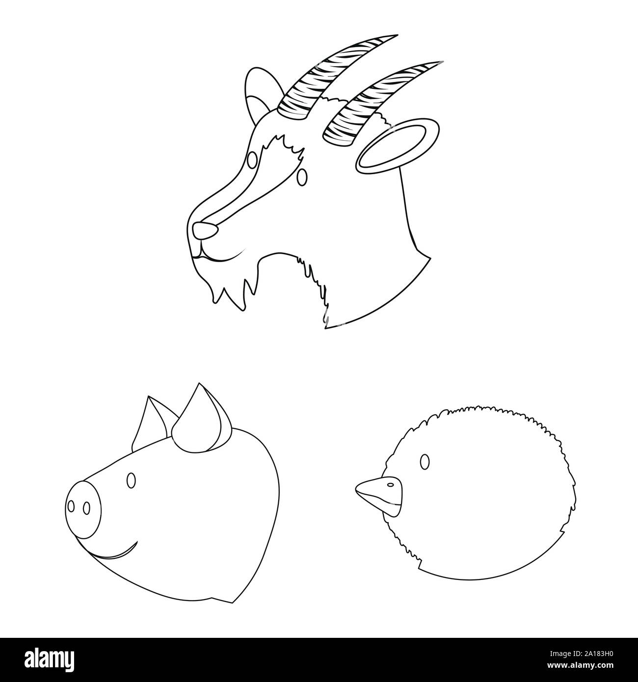 Illustration Vecteur de nourriture et des logo. L'alimentation et l'ensemble de l'icône vecteur homestead pour stock. Illustration de Vecteur