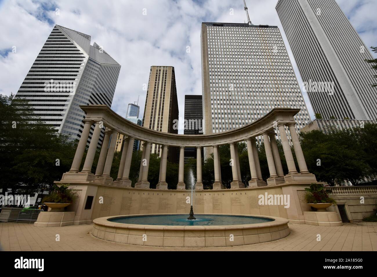 Le Millennium Park, Chicago, IL Banque D'Images