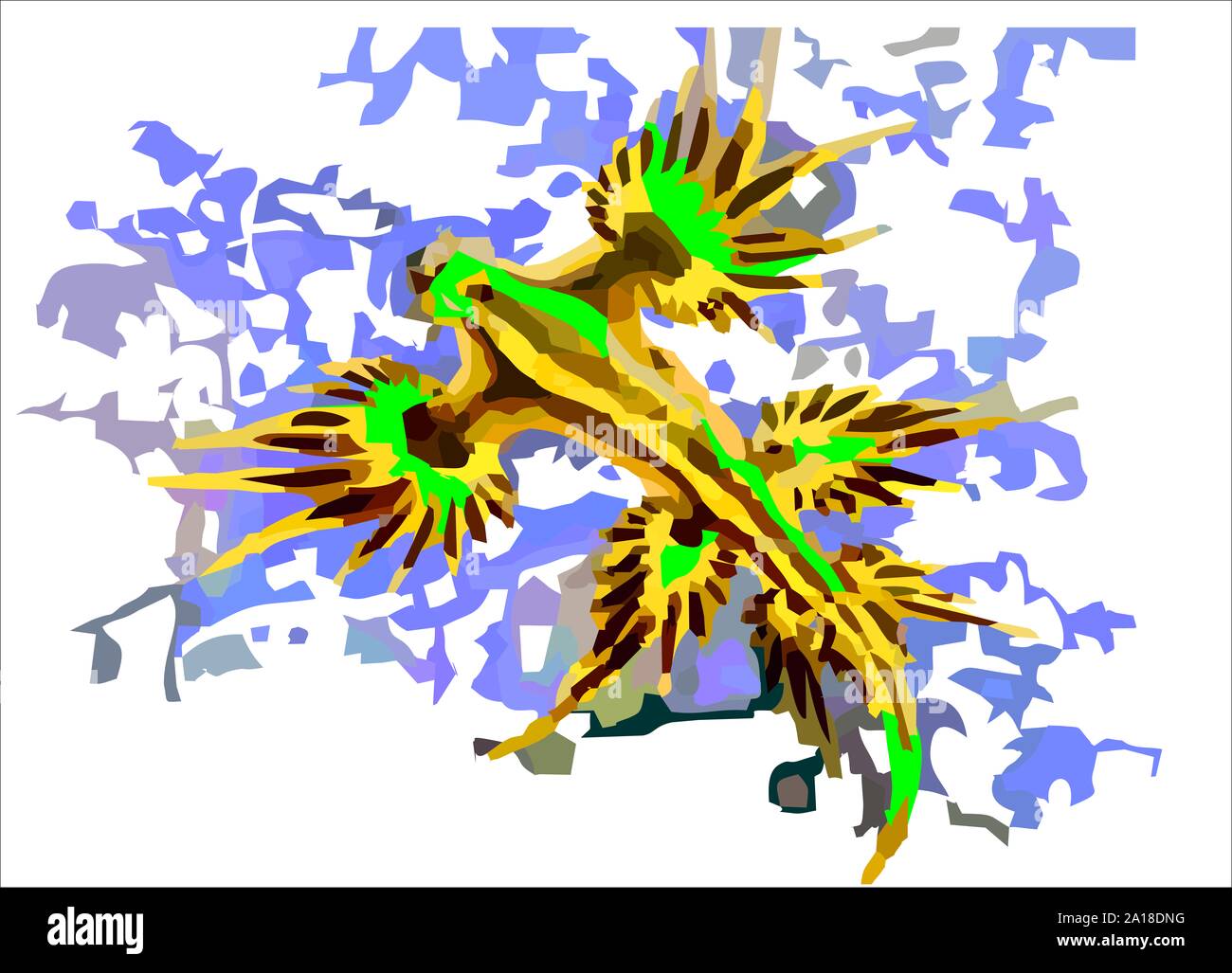 Blue Dragon, Glaucus atlanticus, Blue Sea Slug Banque D'Images