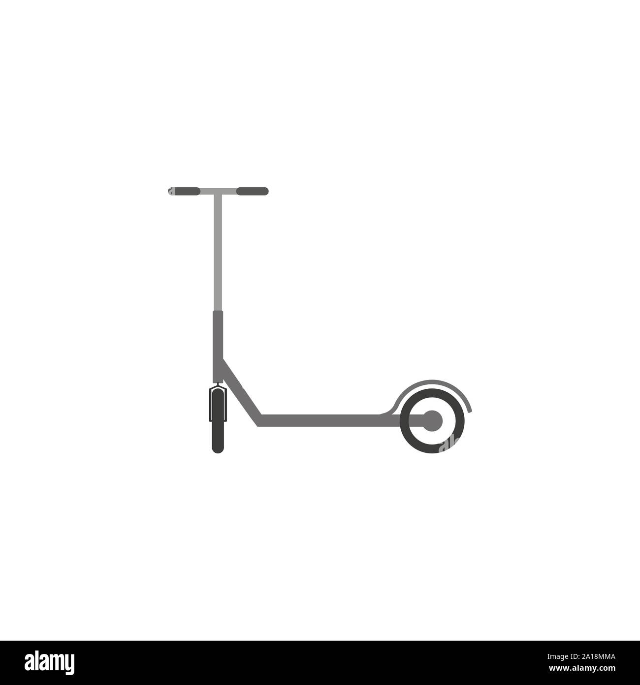 Scooter, icône transport. Illustration vectorielle, modèle plat. Illustration de Vecteur