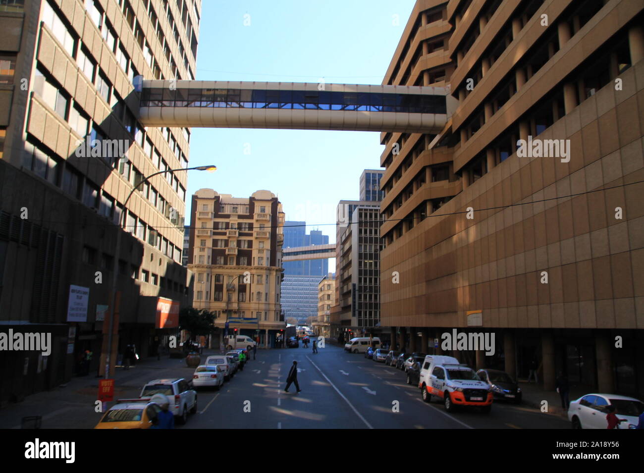 Straßenarchitektur Johannesburgs Banque D'Images