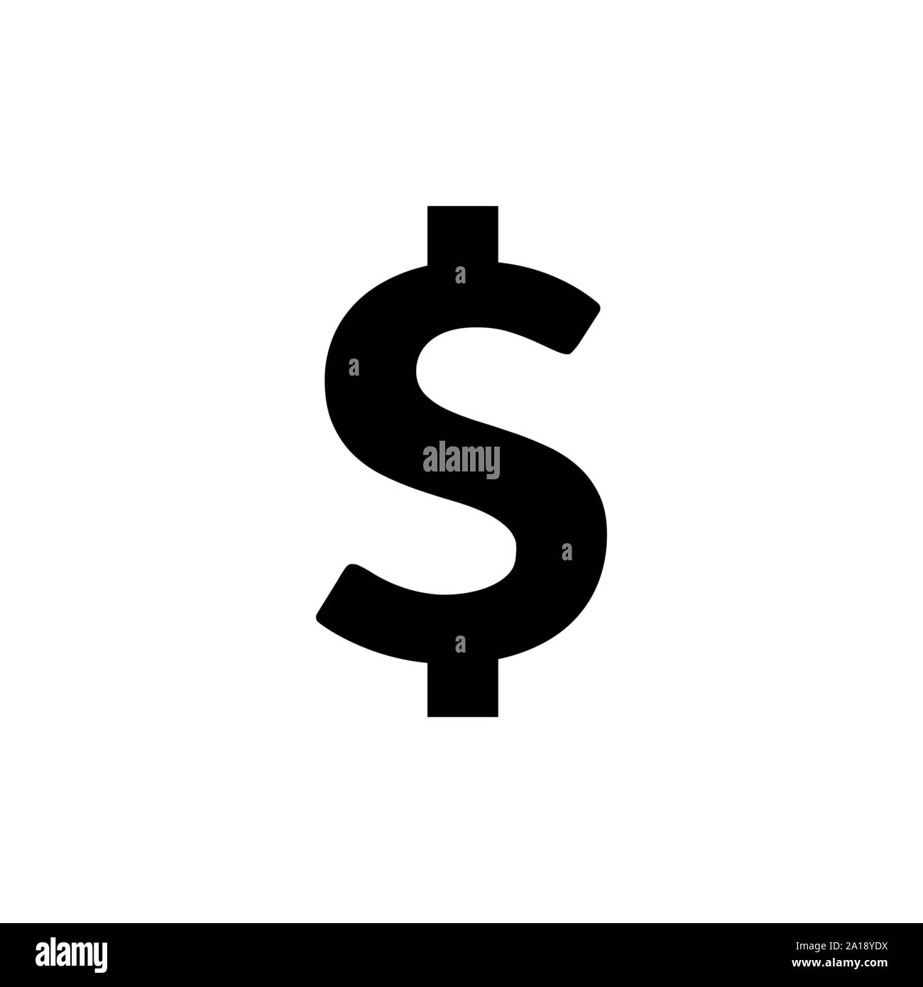 Icône argent comptant isolée sur blanc. Symbole d'argent Illustration de Vecteur