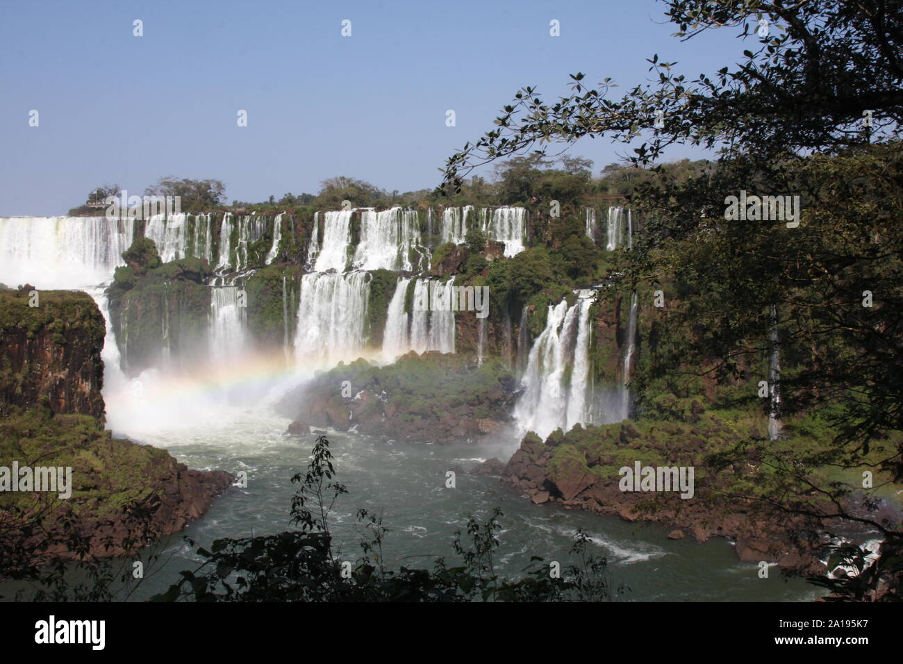 Vue des chutes d'Iguazu à partir de l'Argentine Banque D'Images