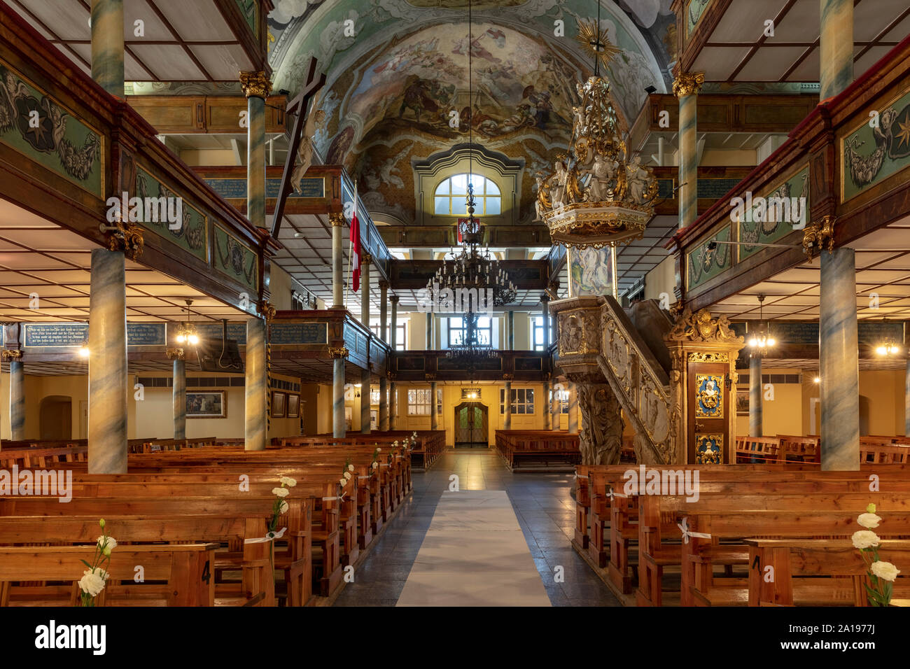 L'église de garnison, Grace Church à Jelenia Gora, Basse-silésie, Pologne Banque D'Images