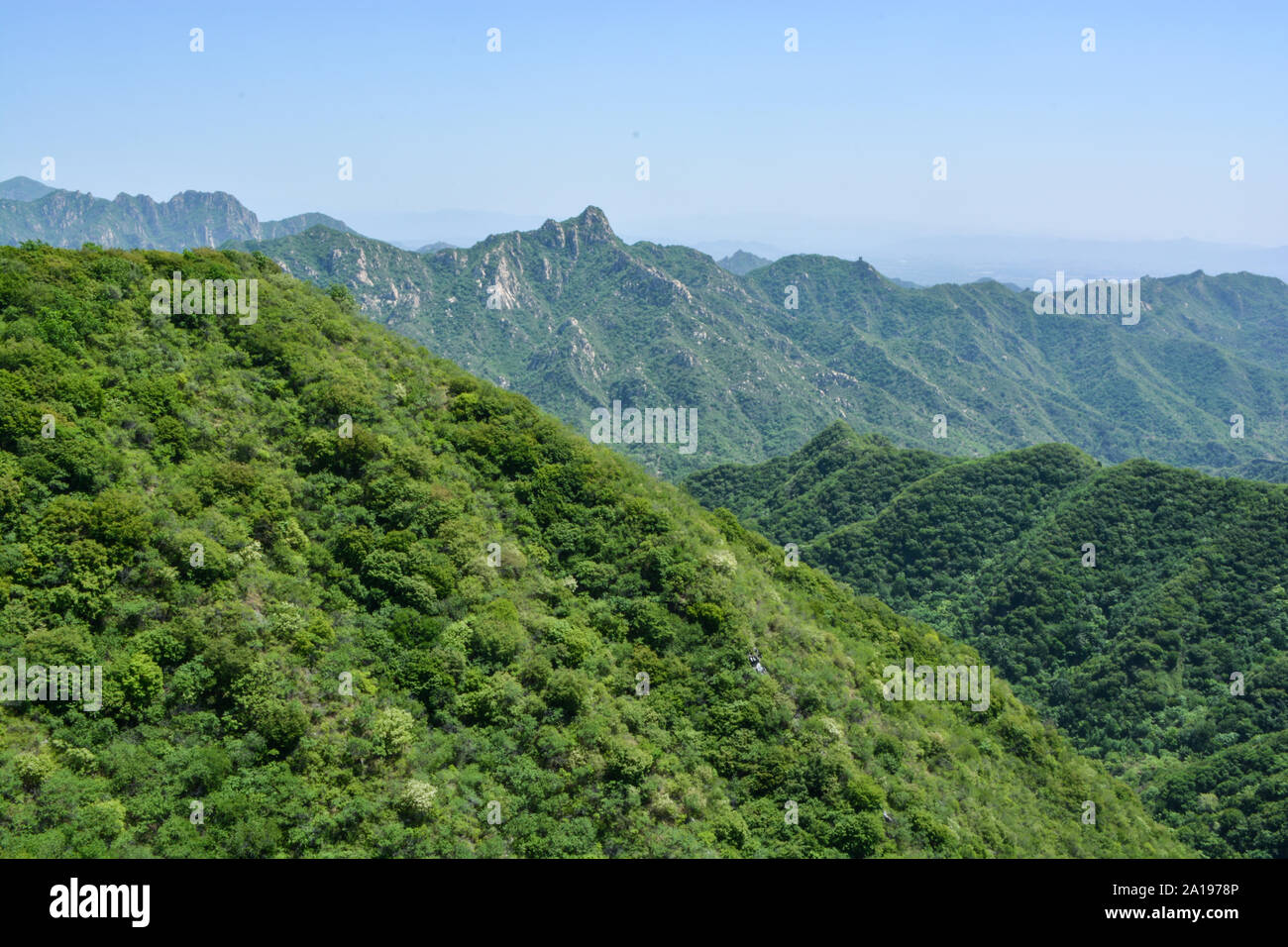 Grande Muraille à Mutianyu près de Pékin, Beijing Banque D'Images