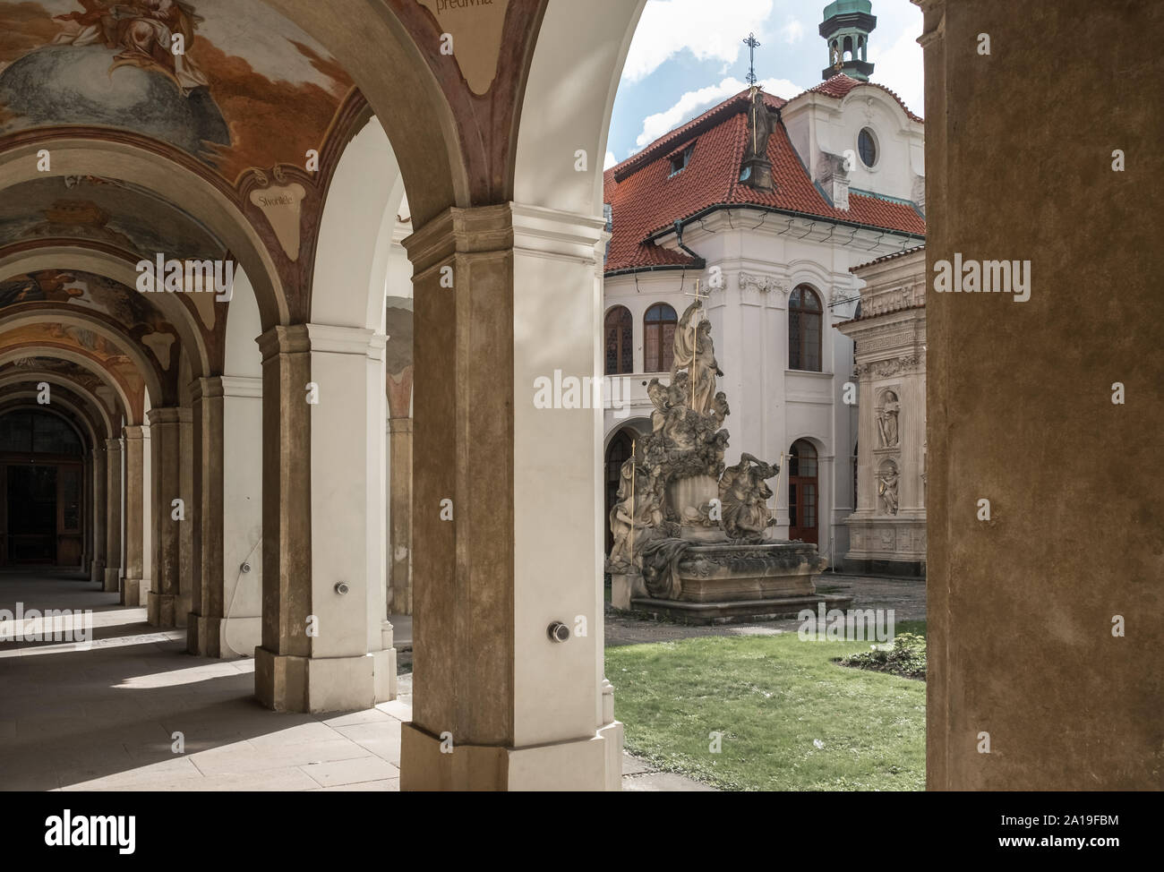Bâtiment Loreta intérieur, un lieu de pèlerinage et une attraction touristique, dans Hradcany, Prague, République Tchèque Banque D'Images