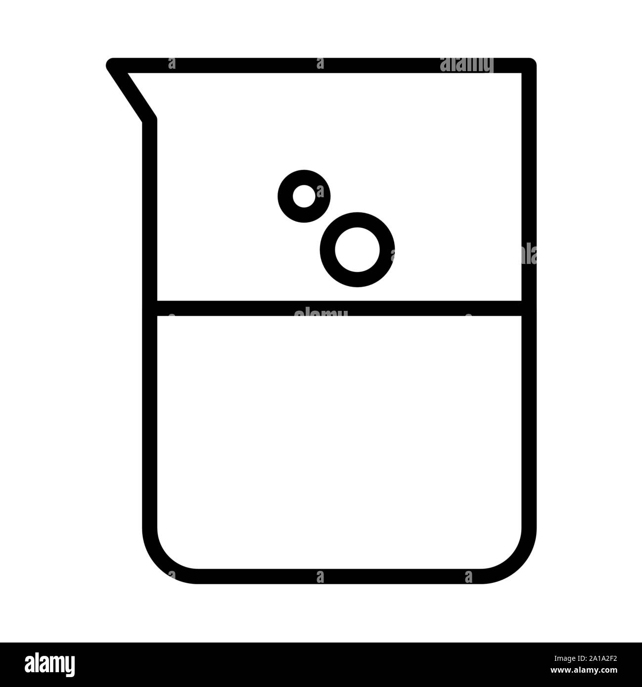 Icône ballon bécher Illustration de Vecteur
