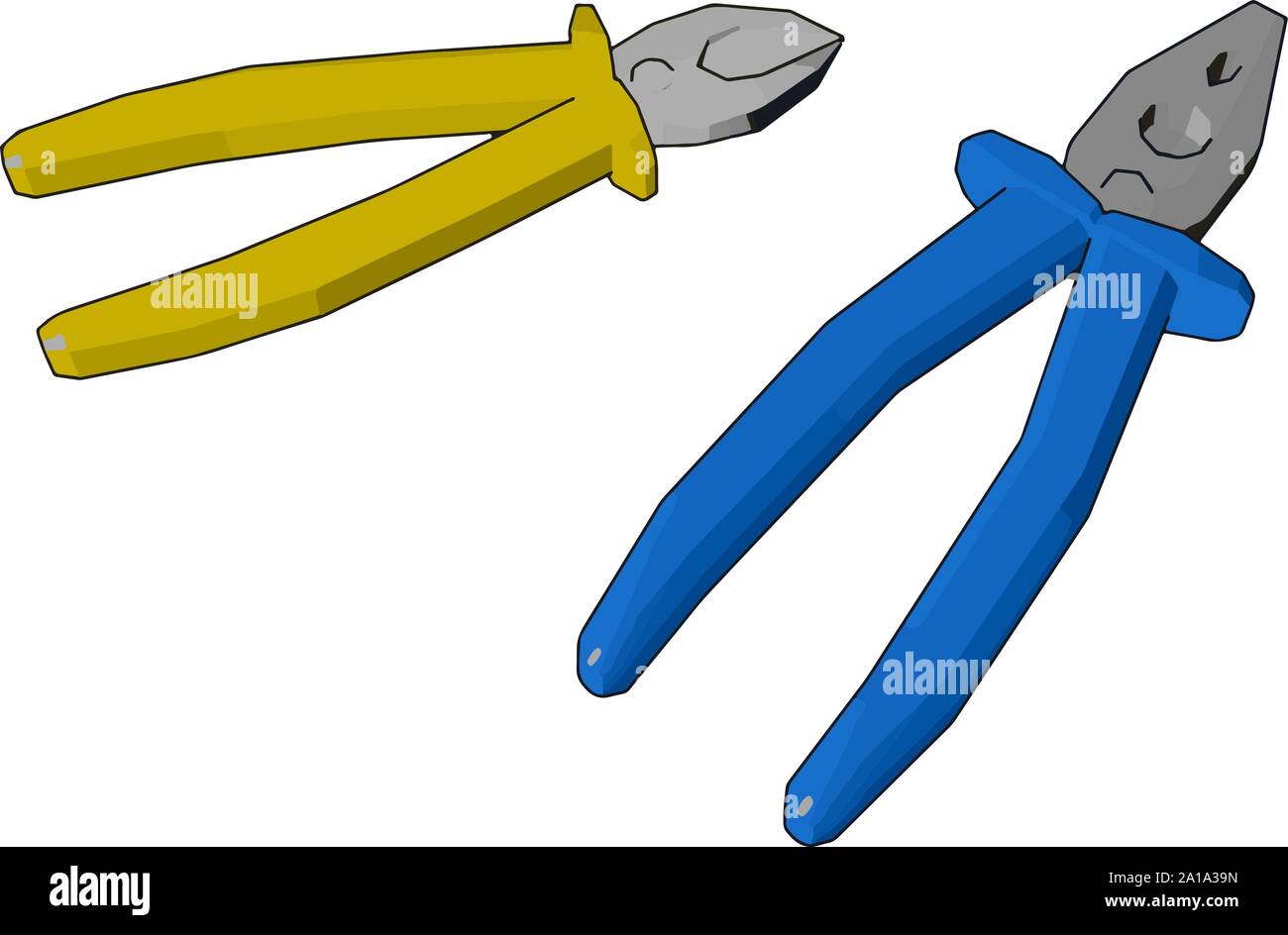 Plusieurs outils, illustration, vecteur sur fond blanc. Illustration de Vecteur