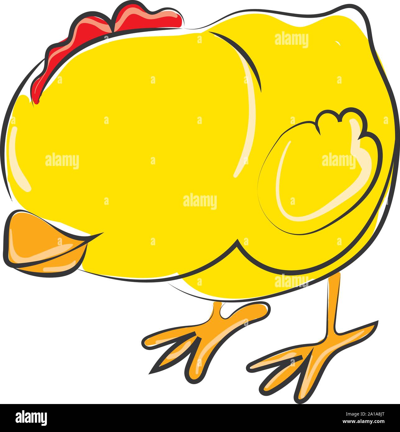 Poussin jaune, illustration, vecteur sur fond blanc. Illustration de Vecteur Poussin jaune, illustration, vecteur sur fond blanc. Illustration de Vecteur