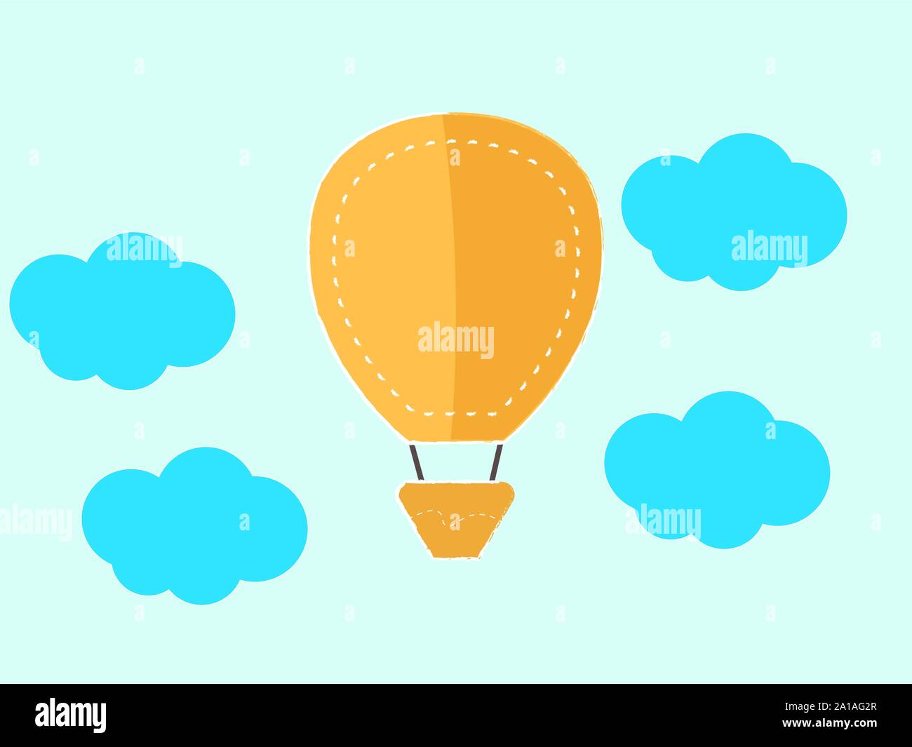 Ballon jaune, illustration, vecteur sur fond blanc. Illustration de Vecteur