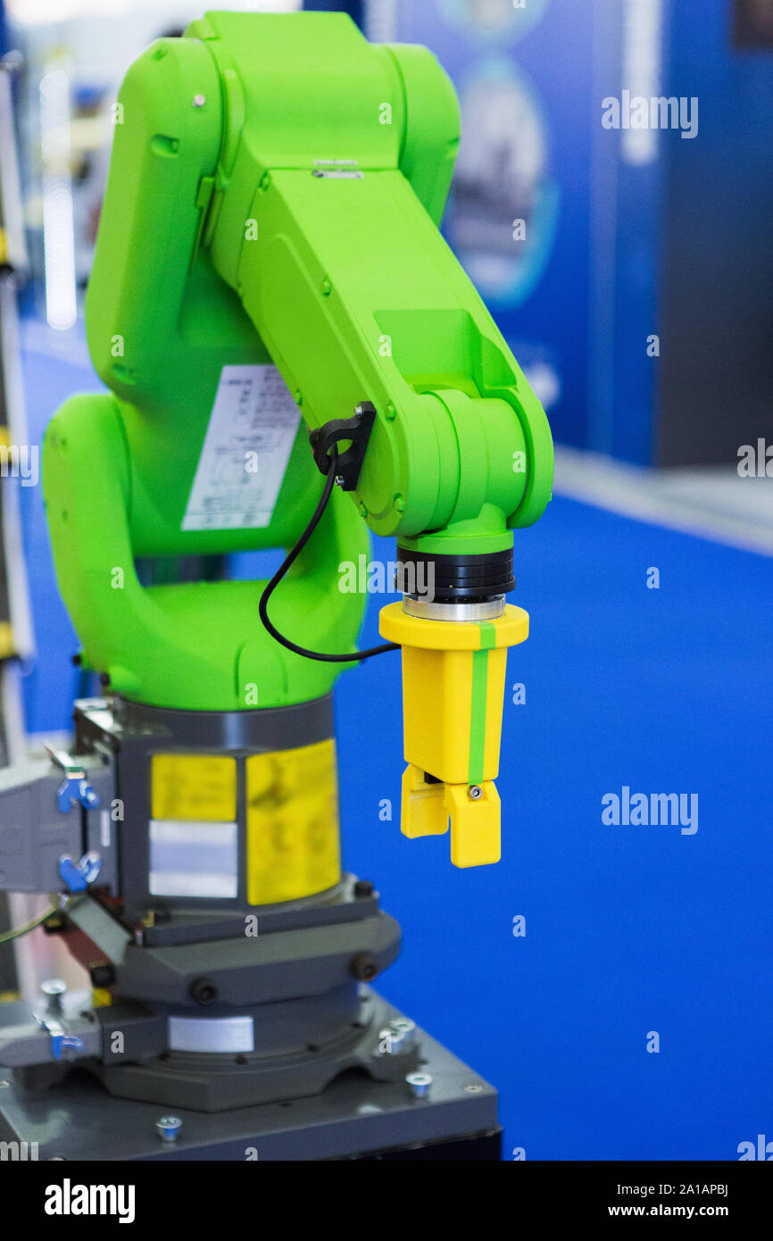 La main du robot. Smart factory Banque D'Images