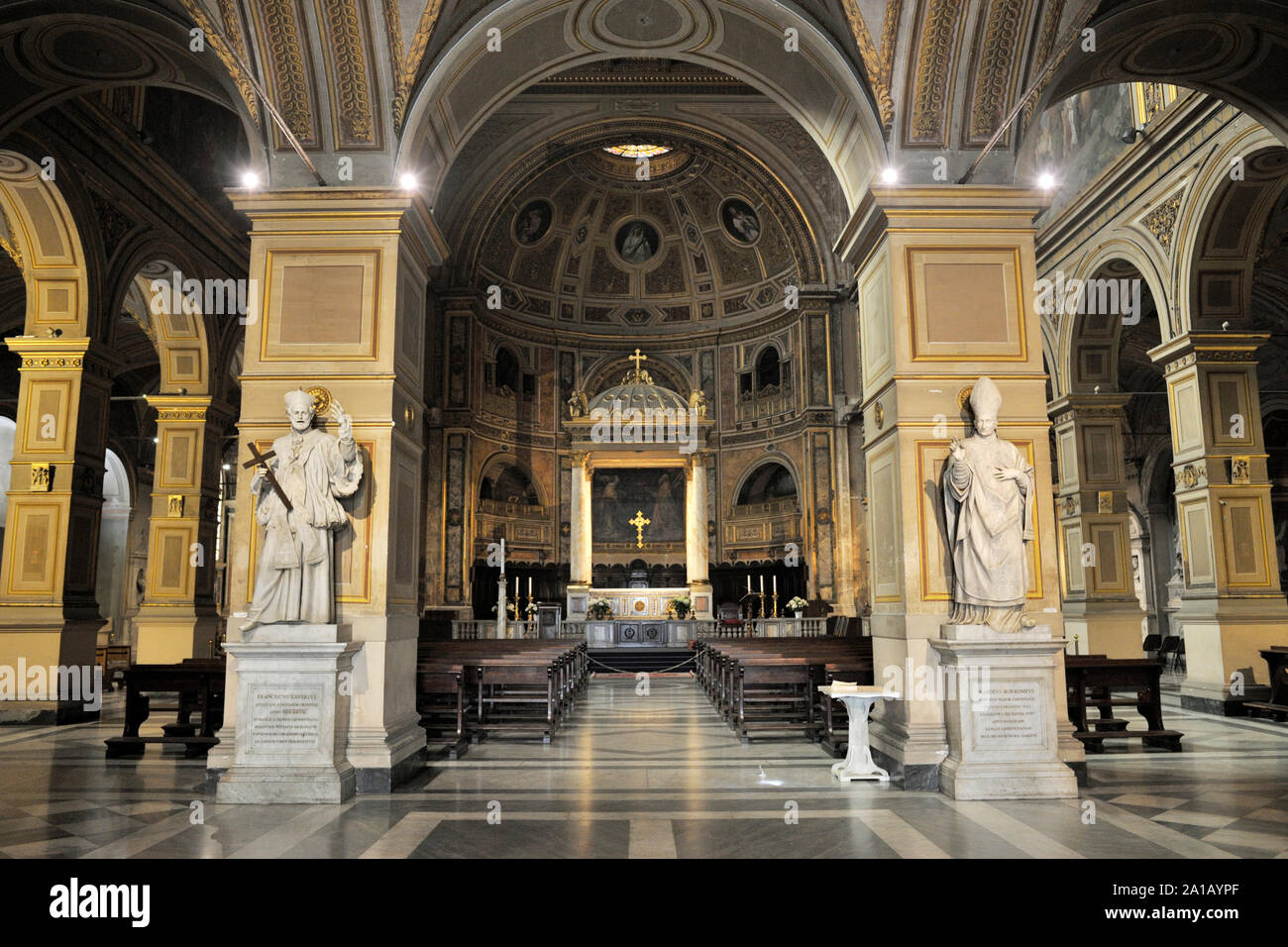 Italie, Rome, église de San Lorenzo à Damaso Banque D'Images