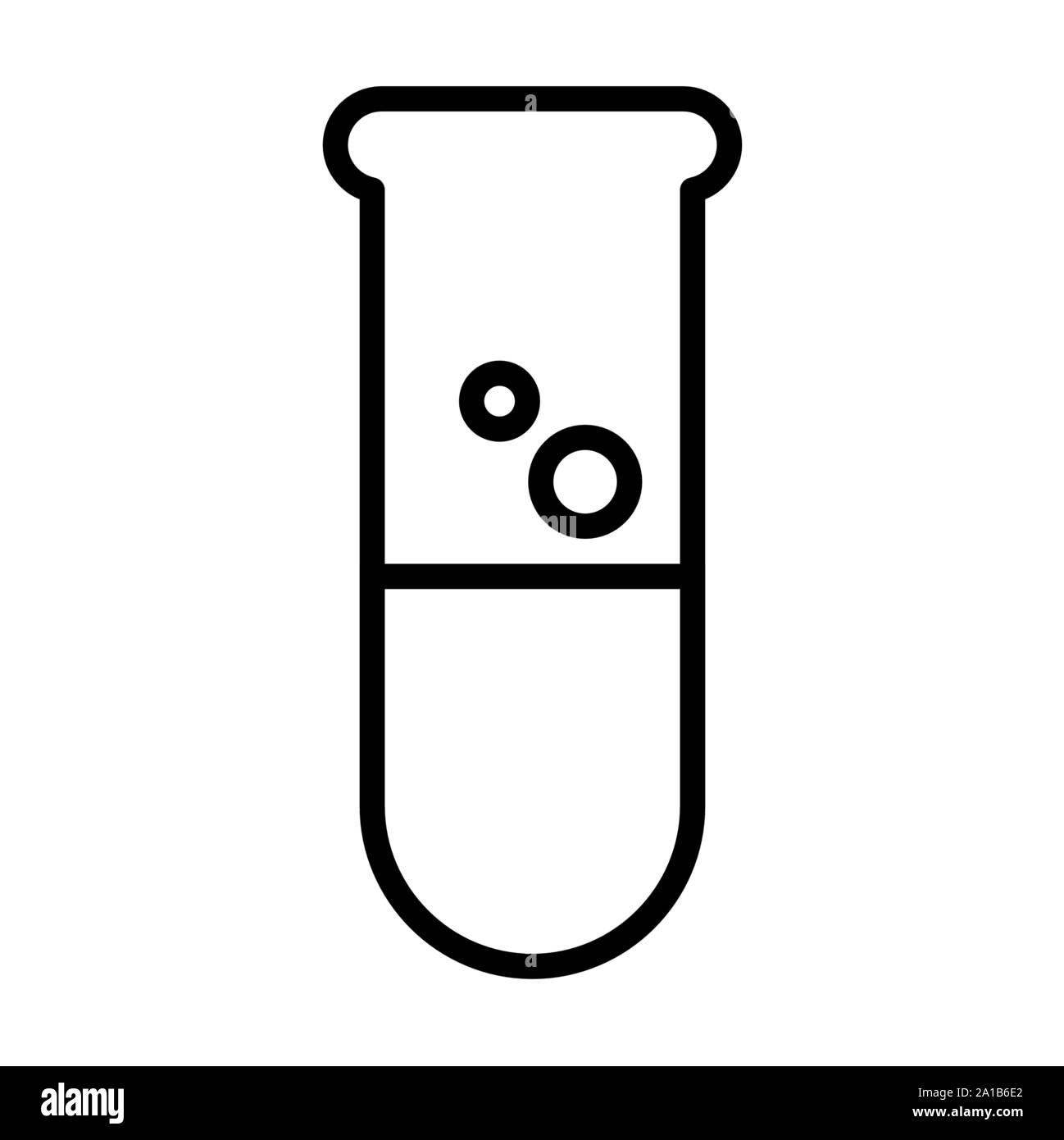 Tube à essai illustration icône Illustration de Vecteur