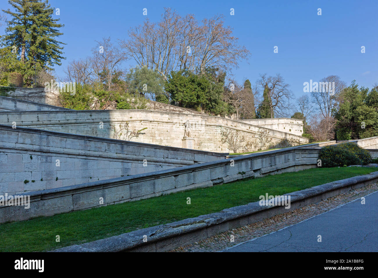 Sainte Anne d'escaliers dans le jardin des Doms Avignon France Banque D'Images