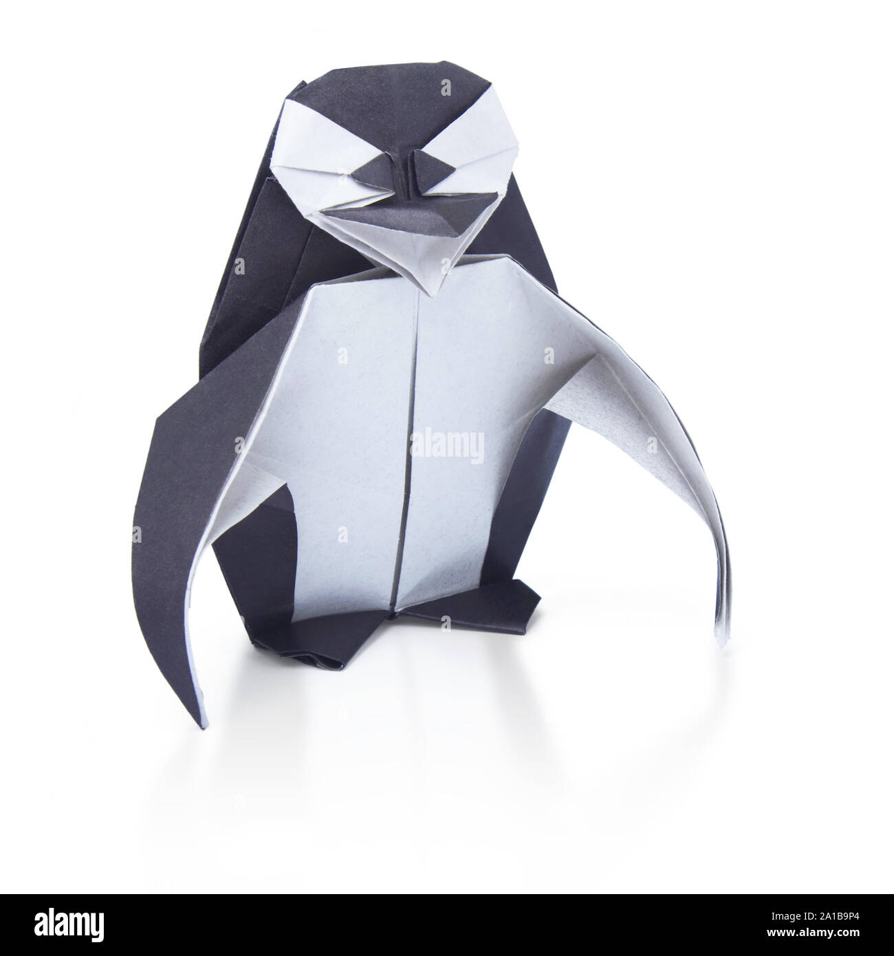 Penguin origami papier Banque D'Images