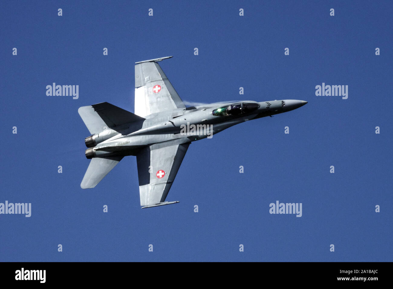 Swiss Air Force F/A 18 Hornet de battant Banque D'Images