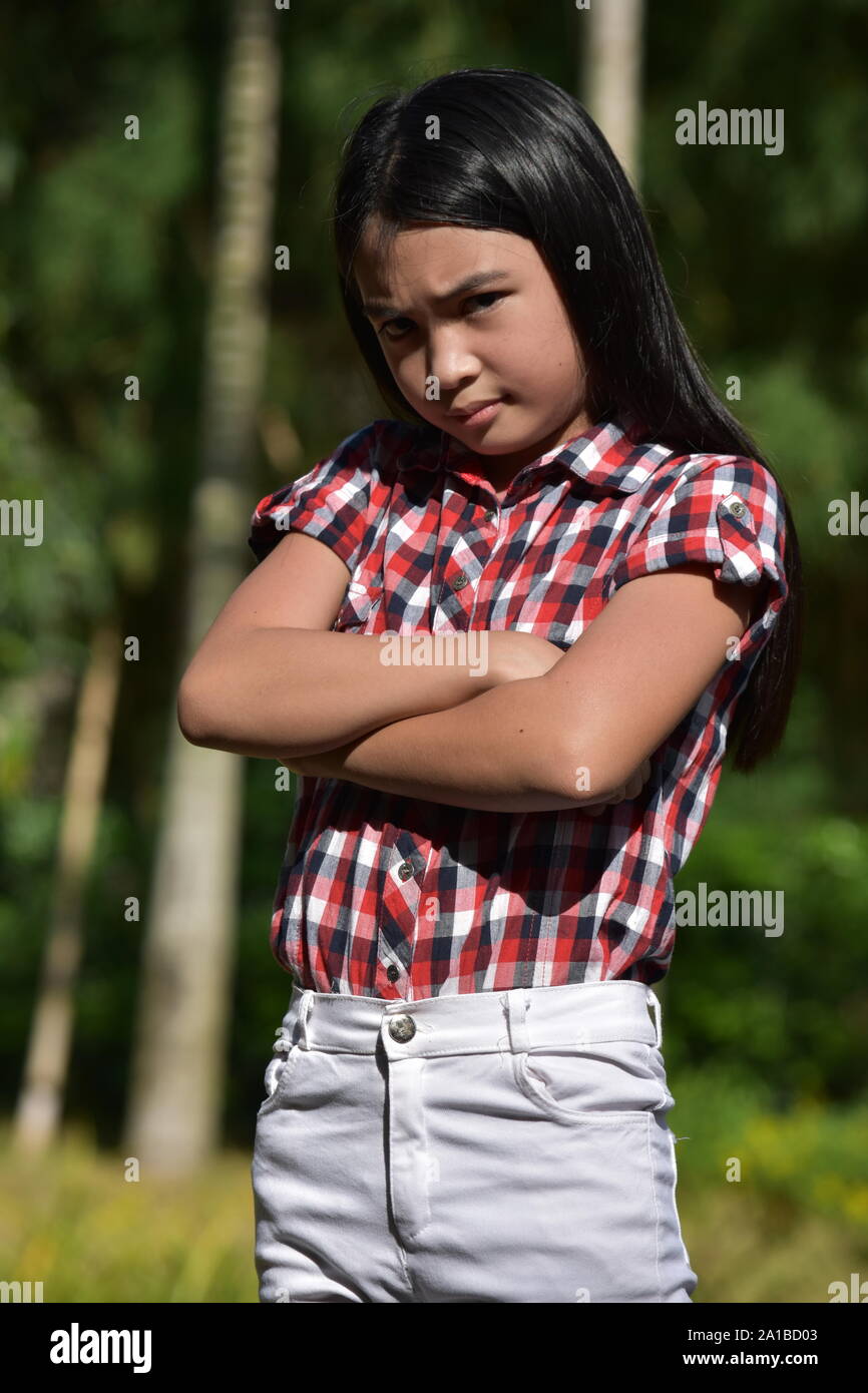 Une petite femme Banque D'Images