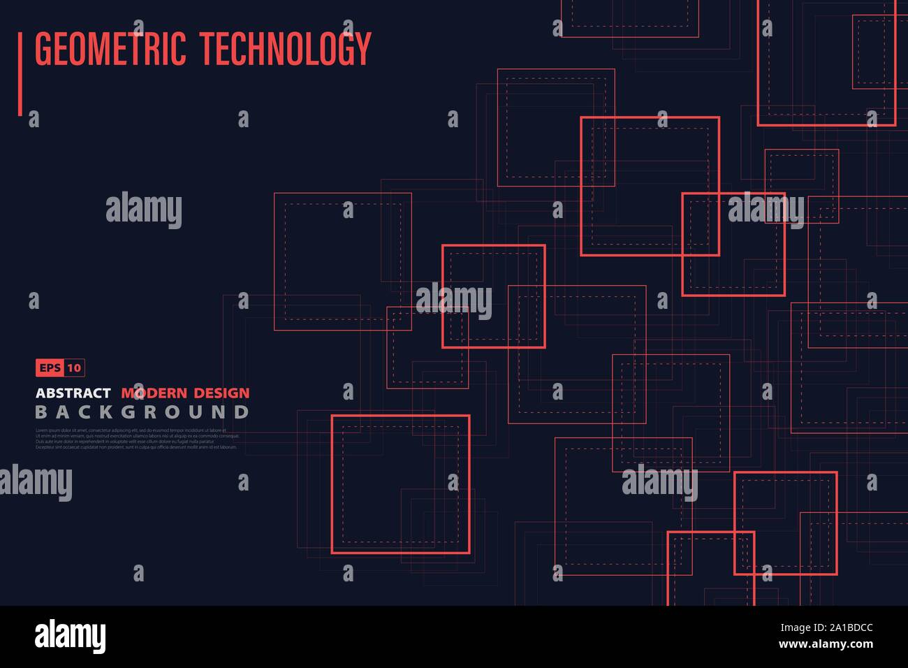 Résumé La place rouge de la technologie pattern design arrière-plan. Pour utiliser un minimum d'artwork, tech, gabarit, ad, rapport annuel. illustration vector eps10 Illustration de Vecteur