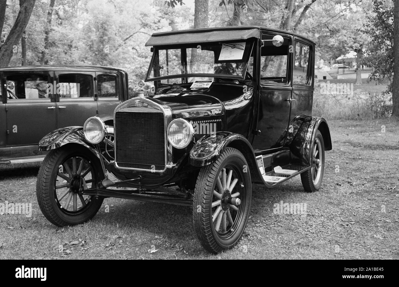 Montréal,Québec,Canada,septembre 8,2019.1926 Ford deux-porte vintage automobile dans Terrebonne,Québec,Canada.Credit:Mario Beauregard/Alamy News Banque D'Images