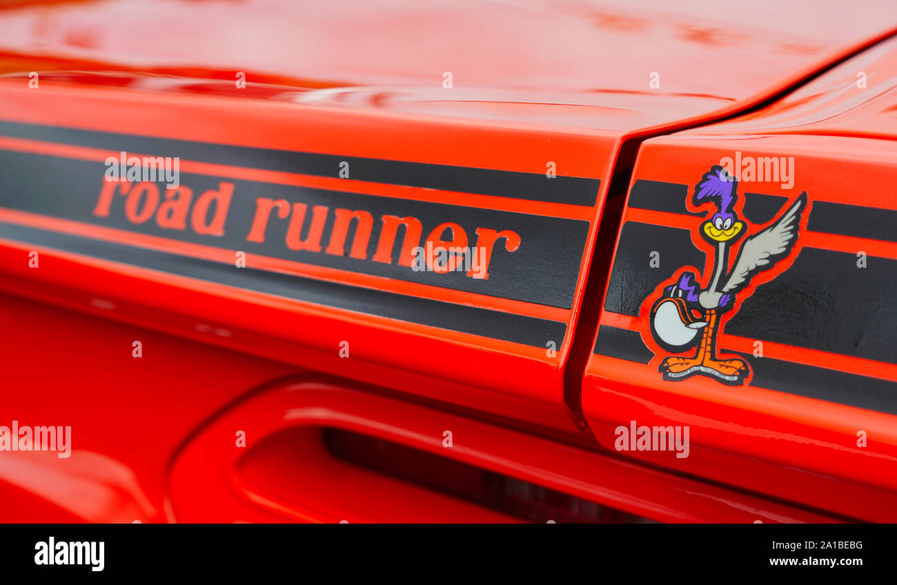 Montréal,Québec,Canada,Septembre 8,2019.Plymouth Road Runner muscle car à Terrebonne,Québec,Canada.Credit:Mario Beauregard/Alamy News Banque D'Images