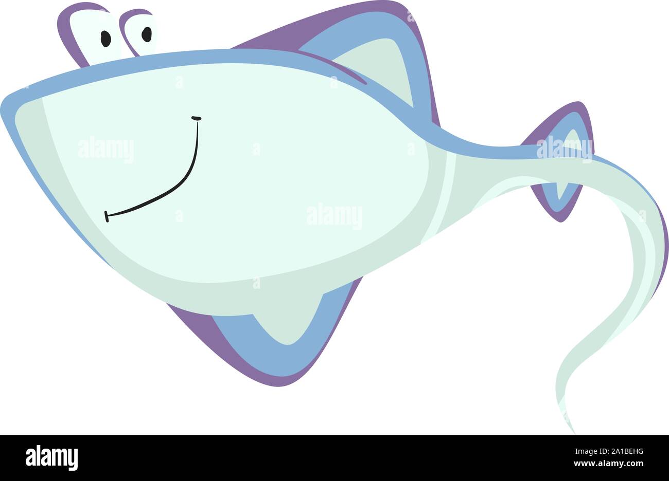 Poissons en mer, illustration, vecteur sur fond blanc. Illustration de Vecteur