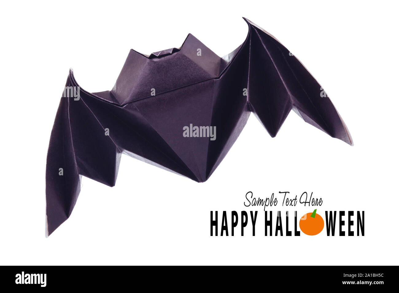 Flying Origami bat Banque D'Images