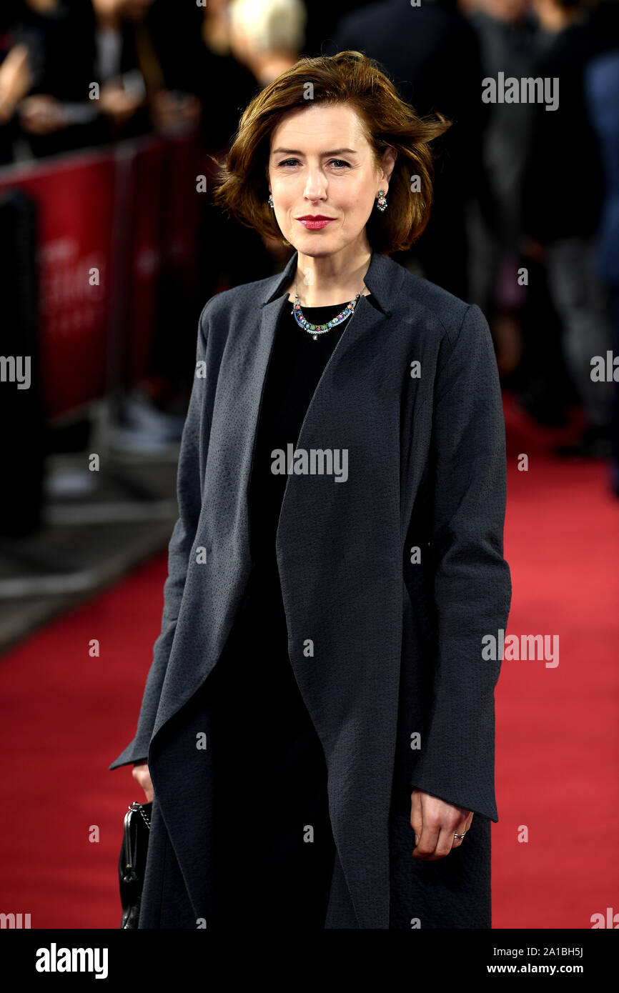 Gina McKee participant à la Catherine la Grande le dépistage à Curzon Mayfair, Londres, Théâtre. Banque D'Images