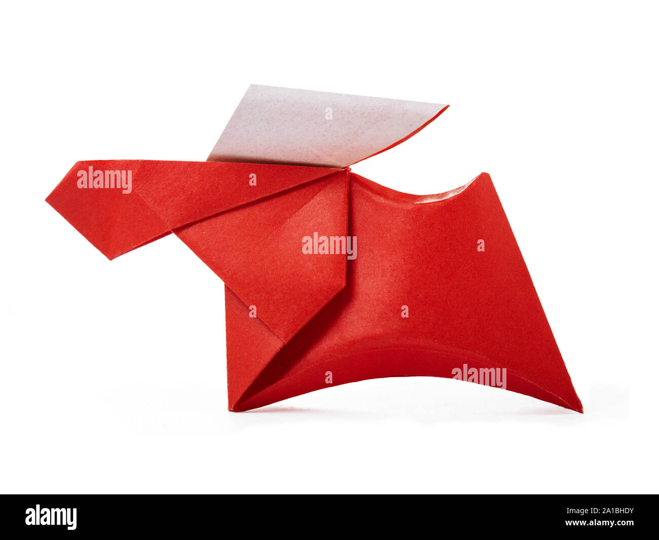 Origami Papier red deer Banque D'Images