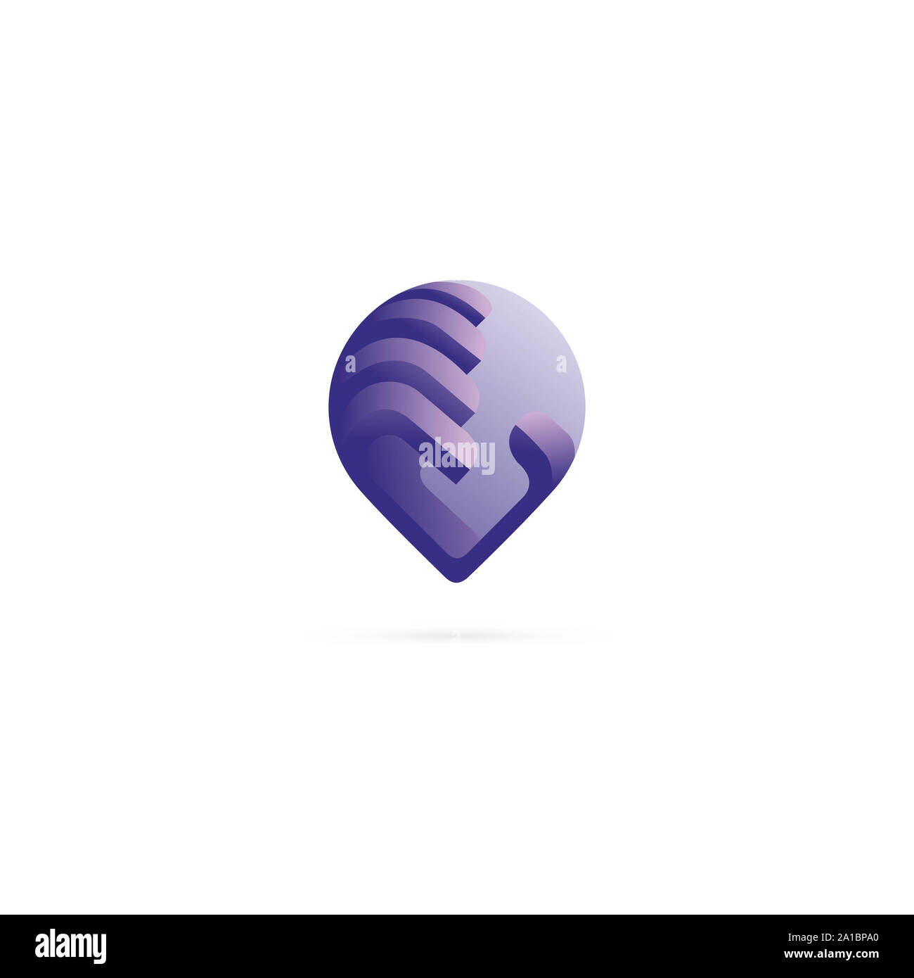 Les mains d'affaires Modèle de conception de logo Banque D'Images